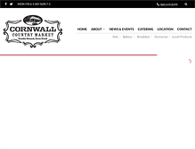 Tablet Screenshot of cornwallcountrymarket.com